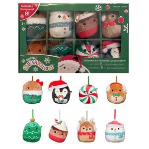 2023 Christmas Squishmallows Ornaments | 8 Pack | NEW!